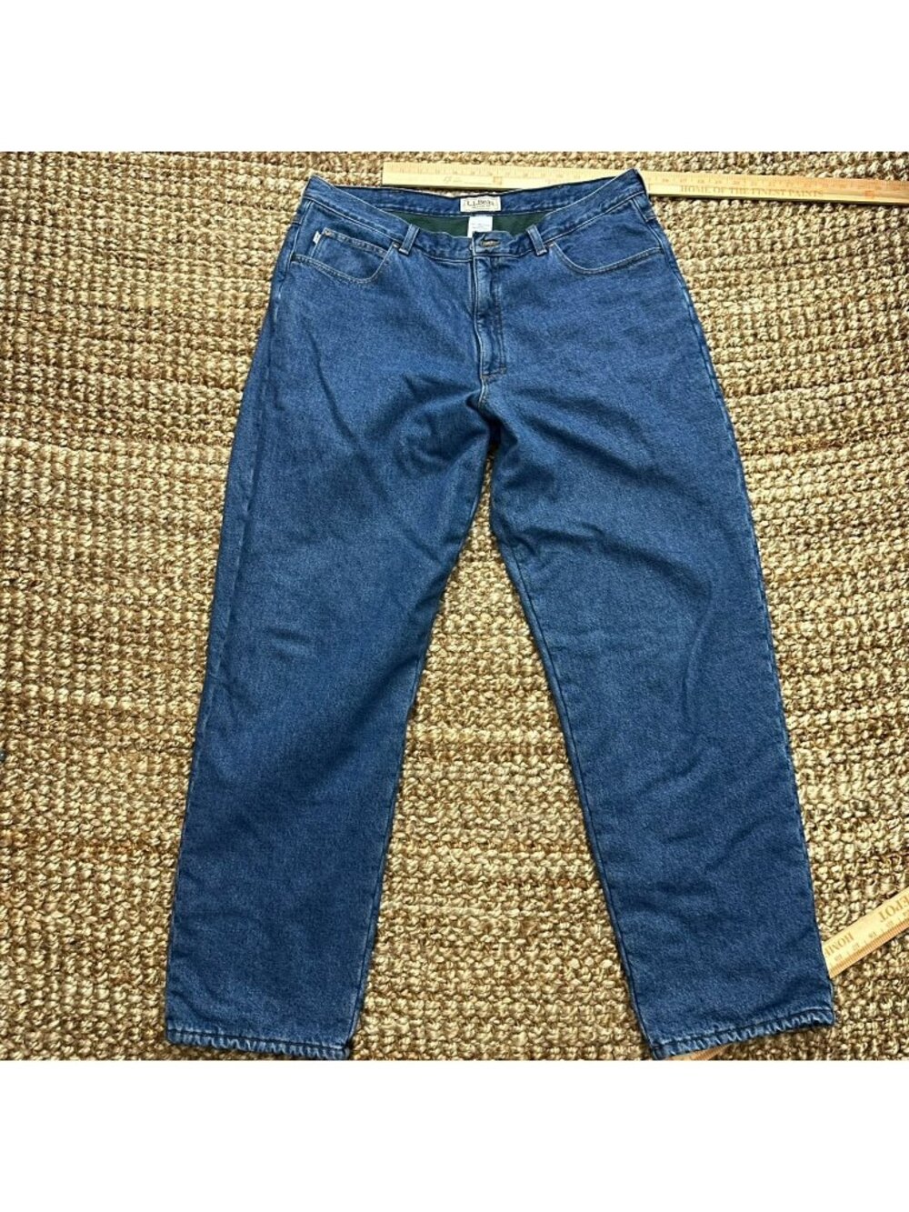 LL Bean Fleece Lined Relaxed Fit Jeans (40x32)